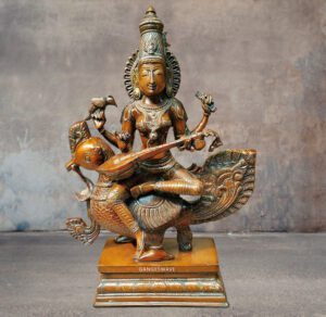 Ma_Sataswati_Brass_Statue