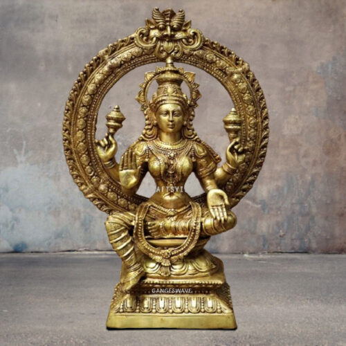 Brass Ma Lakshmi Statue