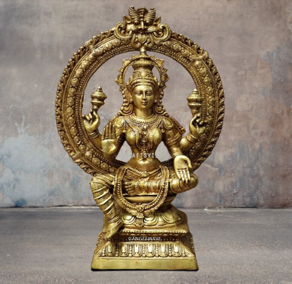 Brass Ma Lakshmi Statue