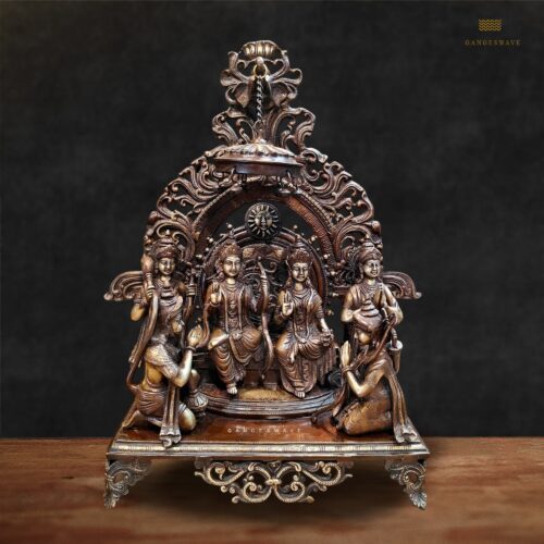 Ram Darbar Brass Statue in Copper Finish - 19 inches