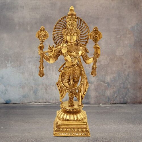 Standing Vishnu Brass Statue