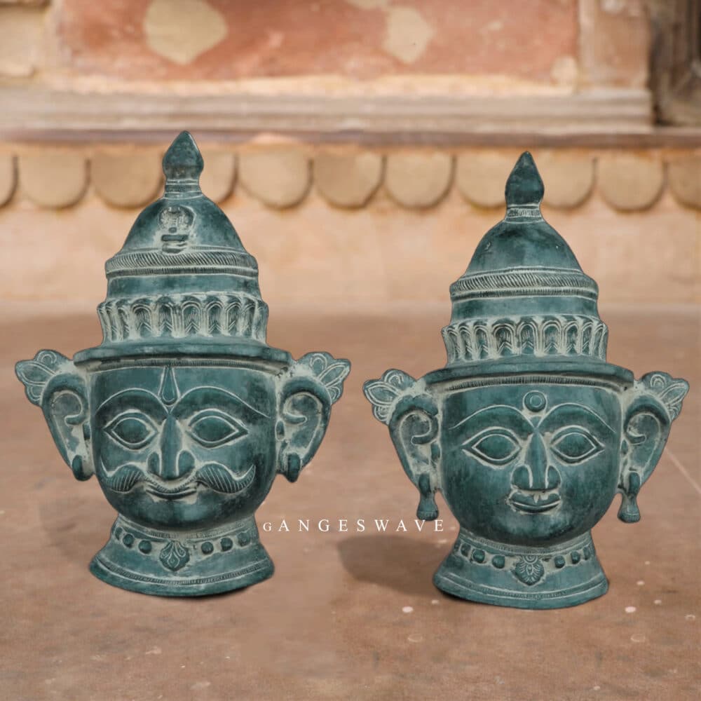 Shiv Parvati Musk Brass Decor