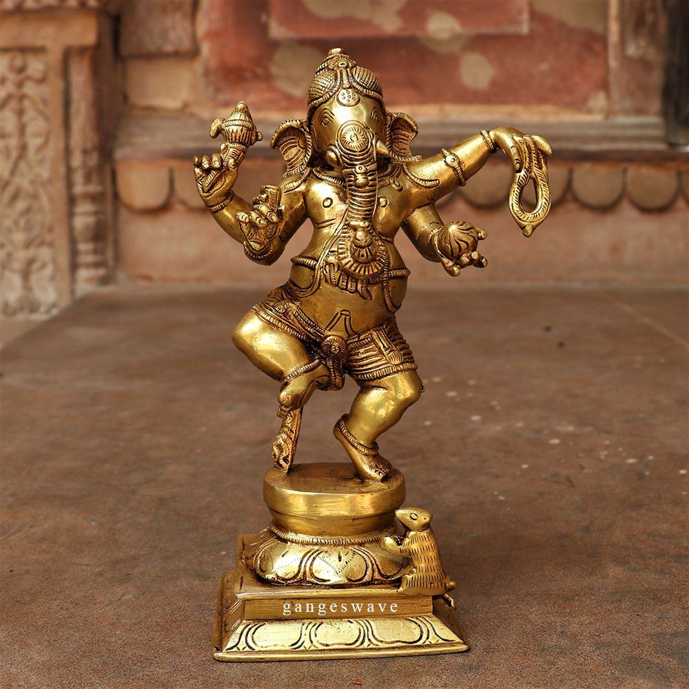 Golden_Dancing_Ganesha_Statue