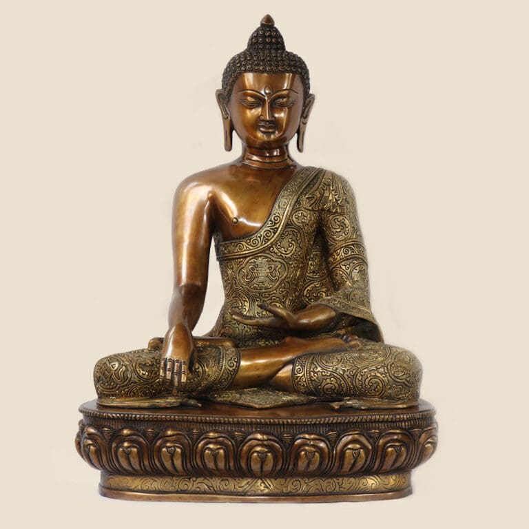 Exquisite Buddha Brass Statue