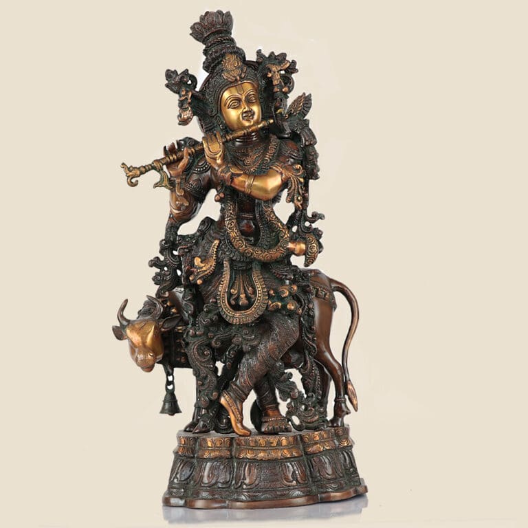Unique_Krishna _Brass_Statue
