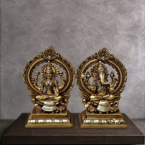 4.5" Lakshmi Ganesh Statue