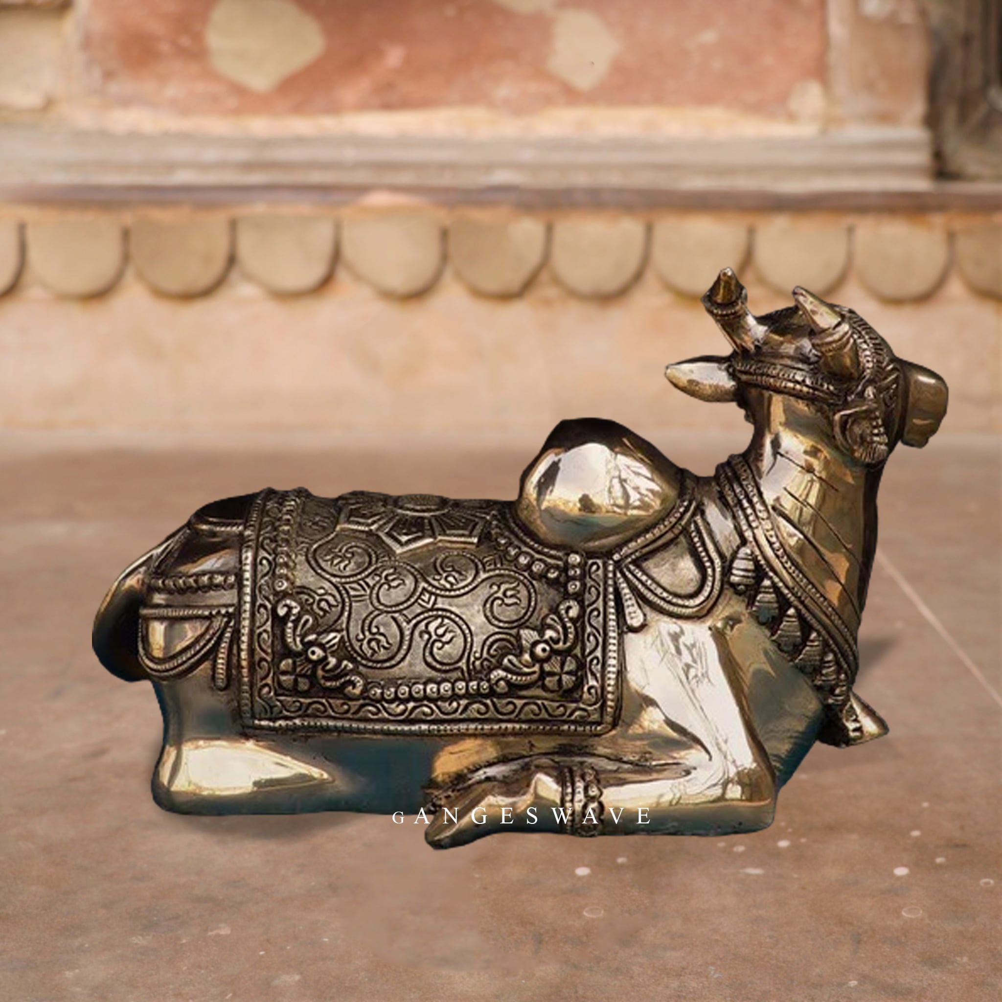 Brass Nandi Statue - Image 3