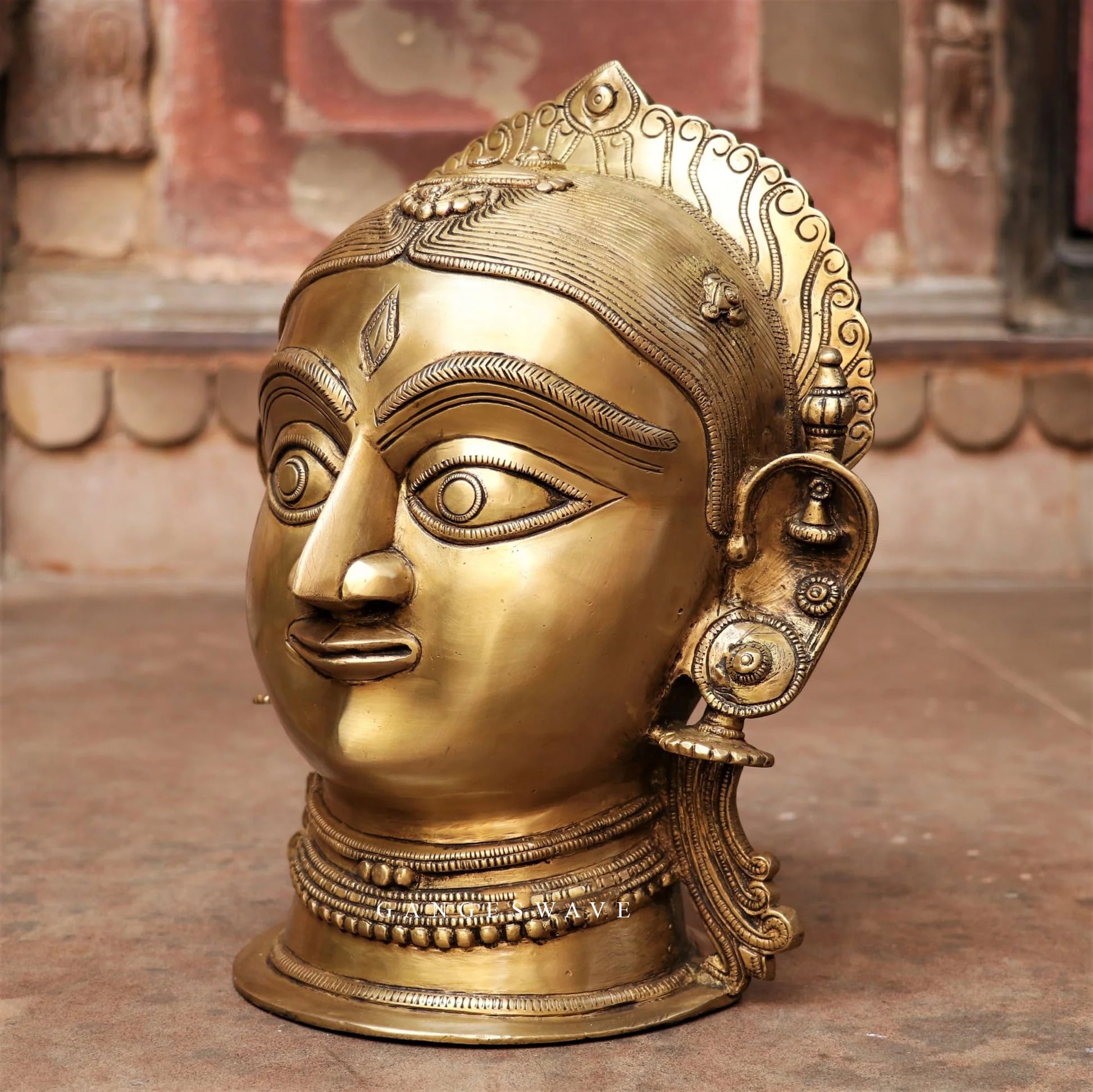 Brass Handcrafted Shiv-Gauri Face - Image 3