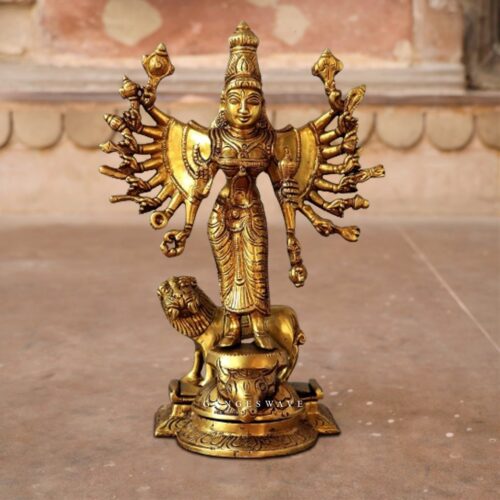 Mahishasur Mardini Brass Statue
