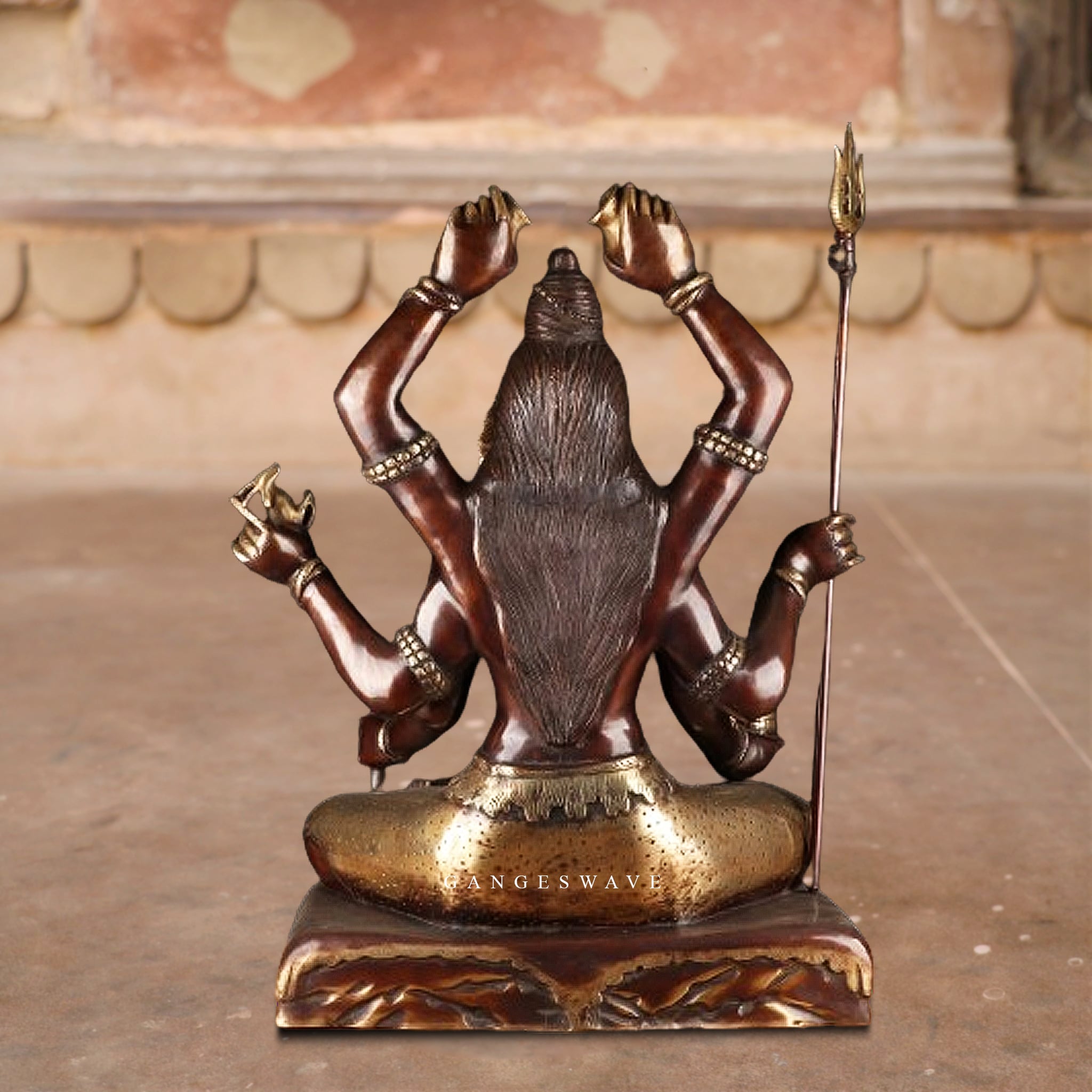Copper Brown Finish Shiva Statue - Image 3