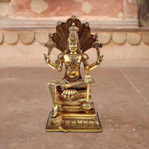 Lord Vishnu Brass Statue