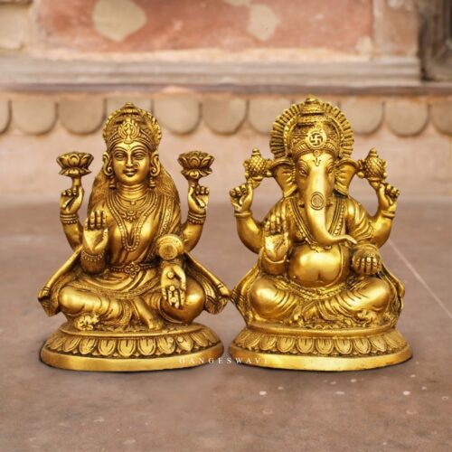 Ganesh_Lakshmi_Brass_Statue