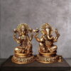 8" Lakshmi Ganesh Brass Statue