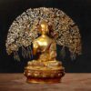 42" Superfine Brass Buddha with Tree