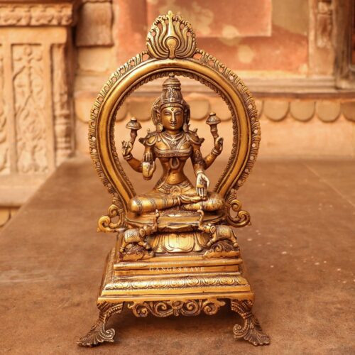 Maha Lakshmi Brass Statue