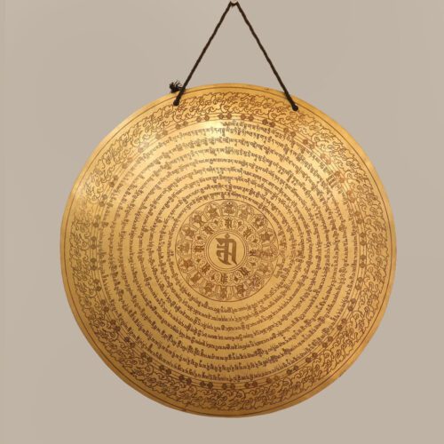 Healing Gong with auspicious scripture