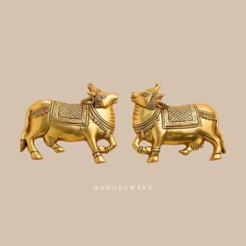 Brass Nandi Decor
