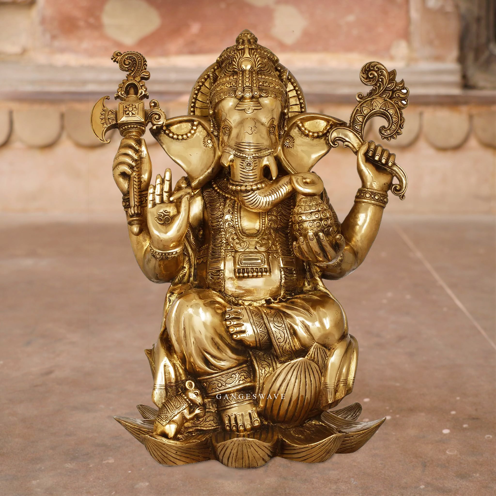 22 inch Ganesh Brass Statue - Buy exclusive brass statues