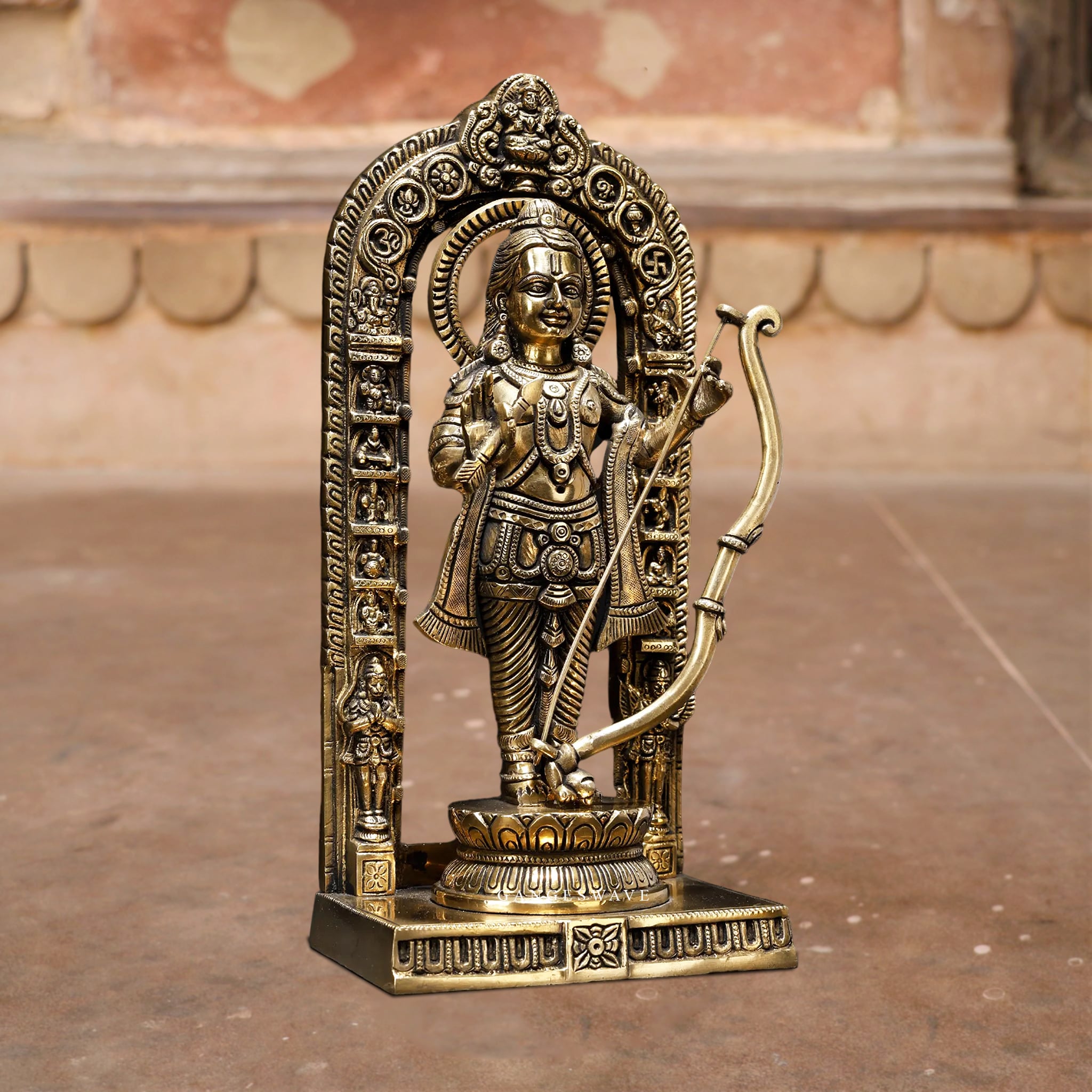 12" Ram Lalla Brass Statue - Image 2