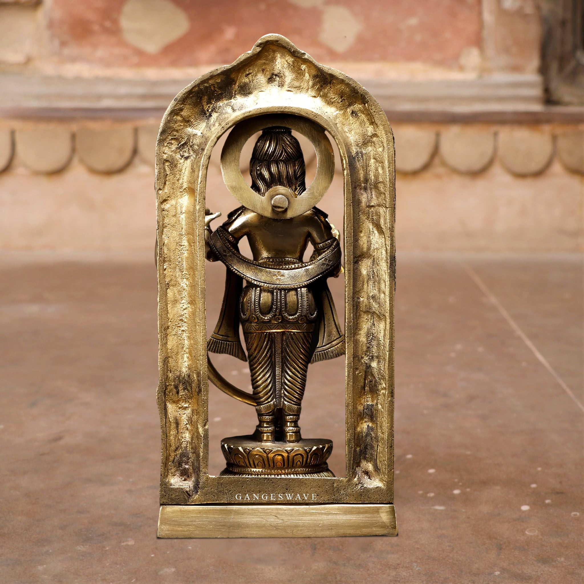 12" Ram Lalla Brass Statue - Image 4
