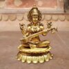 Brass Saraswati Statue