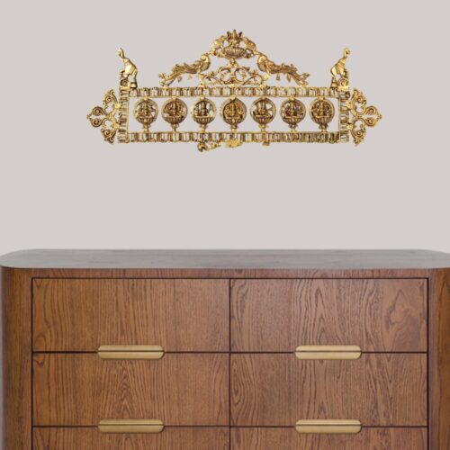 Astha Lakshmi Brass Wall Ascent - 30 inches