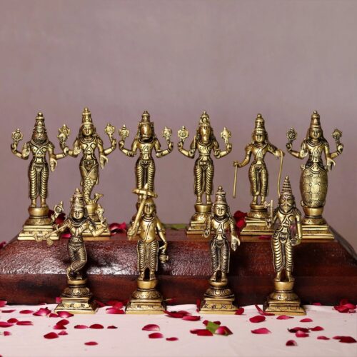 Vishnu Das Avtar Brass Statue