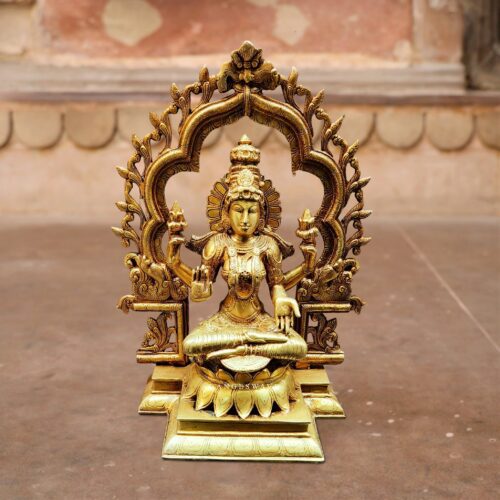Brass Lakshmi with frame
