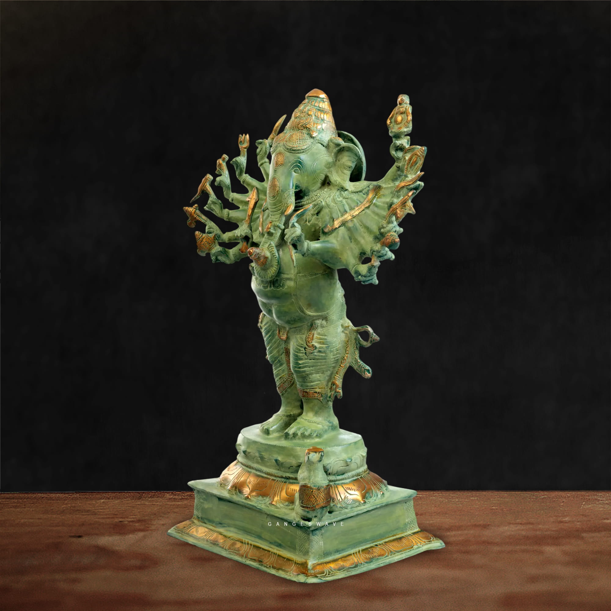 Vintage Finished Unique Ganesh Statue- 19 inch - Image 3