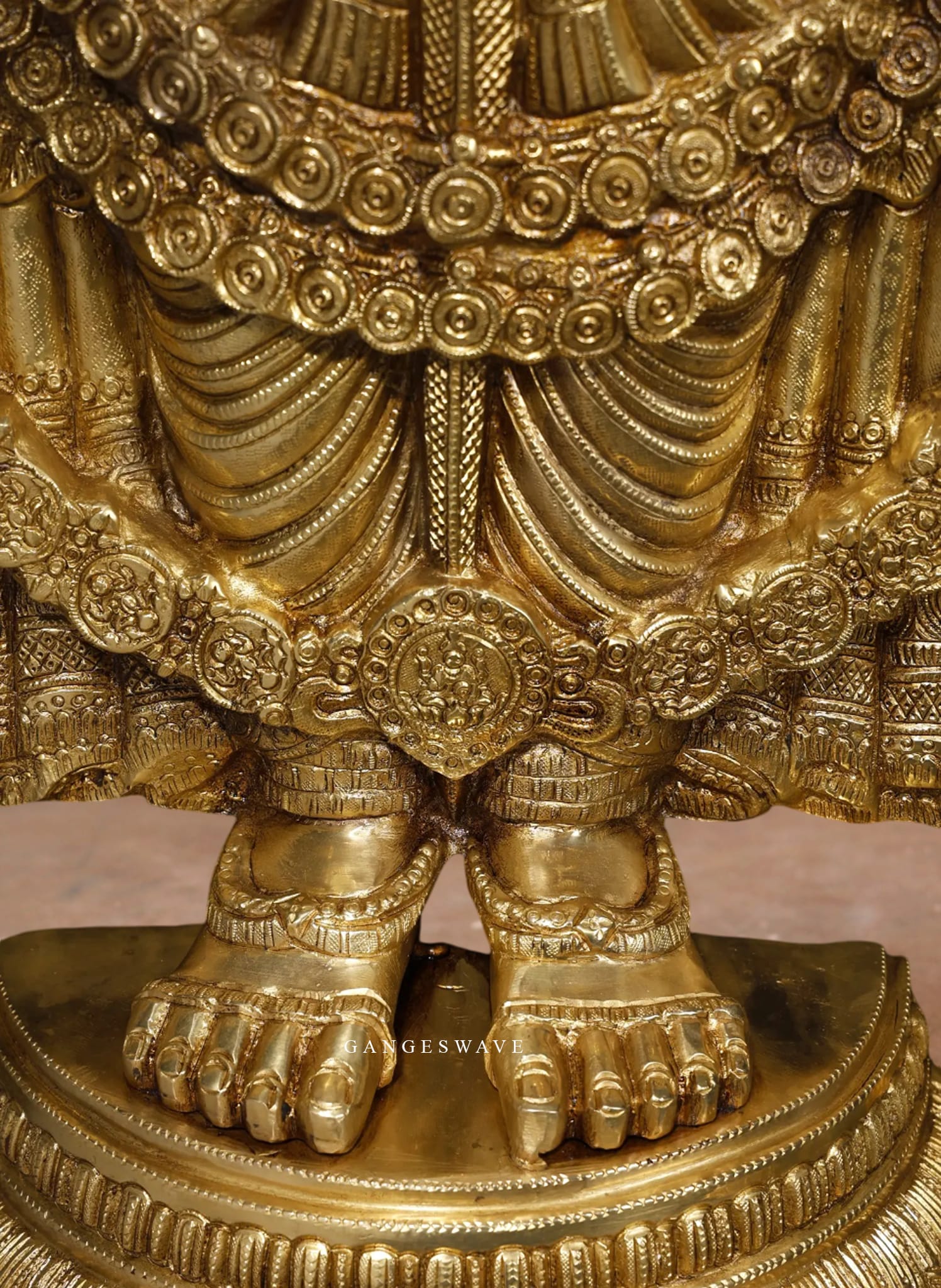 Lord Venkateshvara Tirupati Statue on Kirtimukha Throne- 60 inches - Image 6