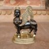 Black Kamdhenu Brass Statue