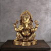 Ganesh Ji Brass Murti - 15 inches