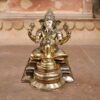 Golden Brass Ganesh Statue