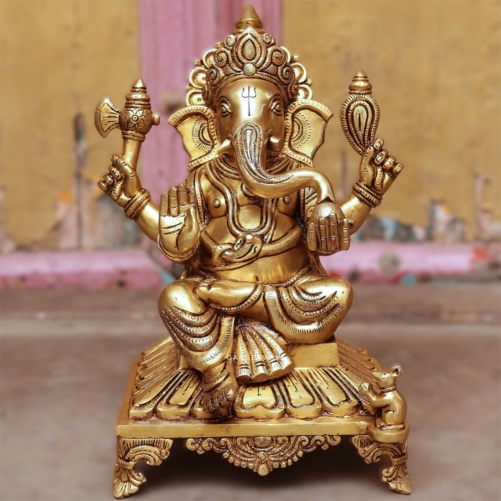 Brass Ganesh Murti
