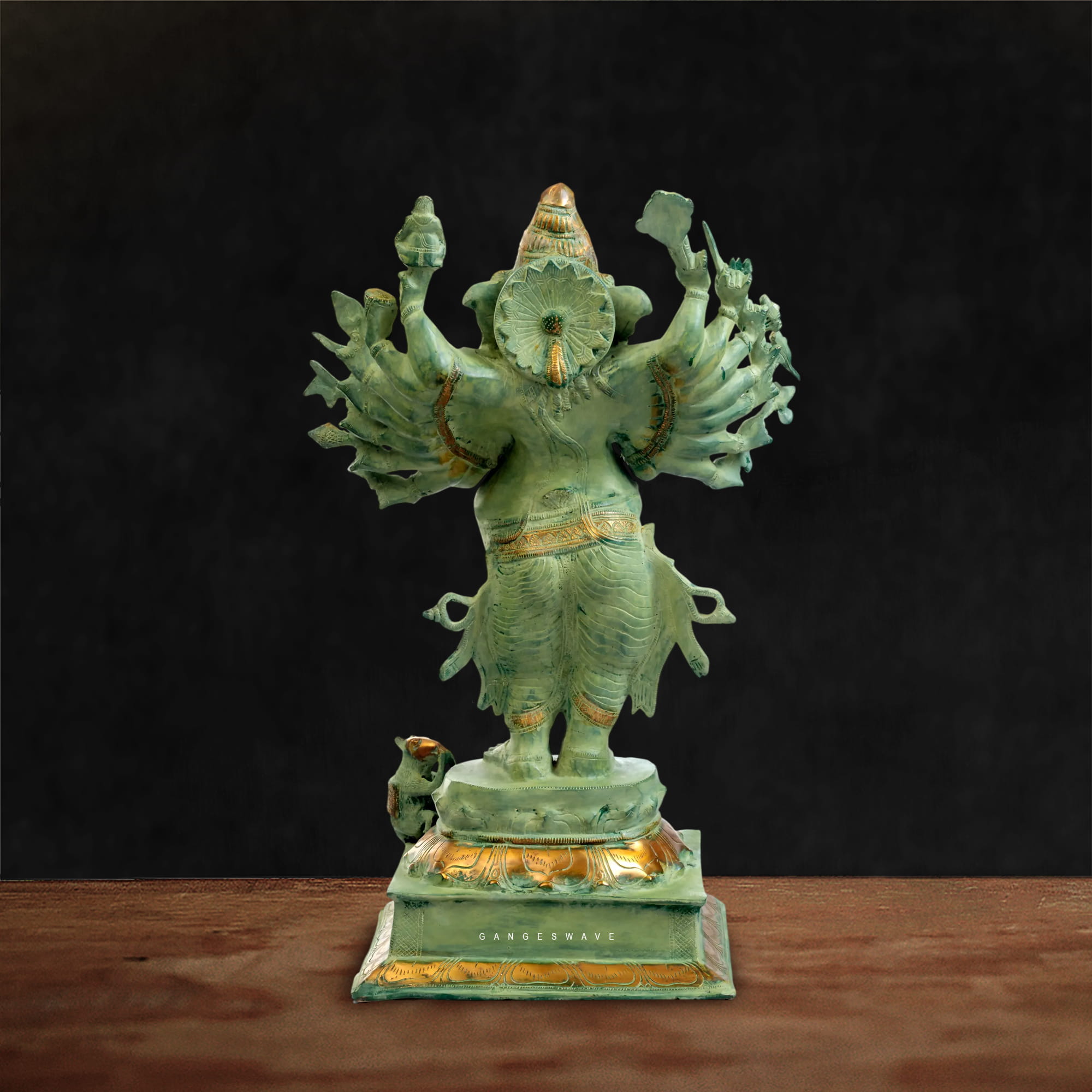 Vintage Finished Unique Ganesh Statue- 19 inch - Image 2