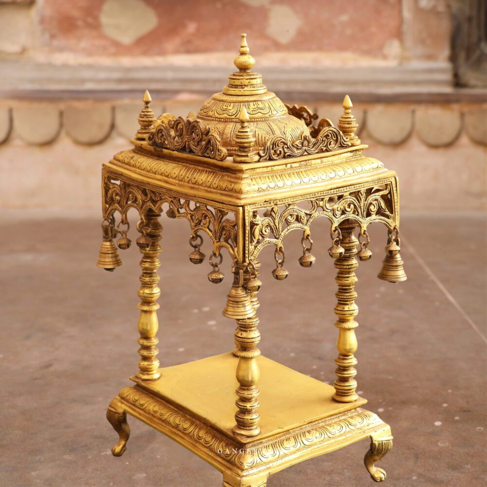 Brass Puja Sinhasana