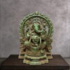 Exquisite Vintage Finished Ganesh Statue with mushak Pravhabali - 18.5 inches