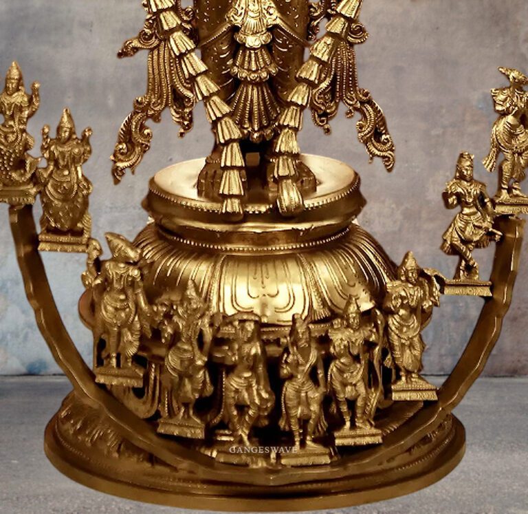 Vishnu Das Avtar Bronze Statue - 31 inches - Gangeswave | Buy exclusive ...