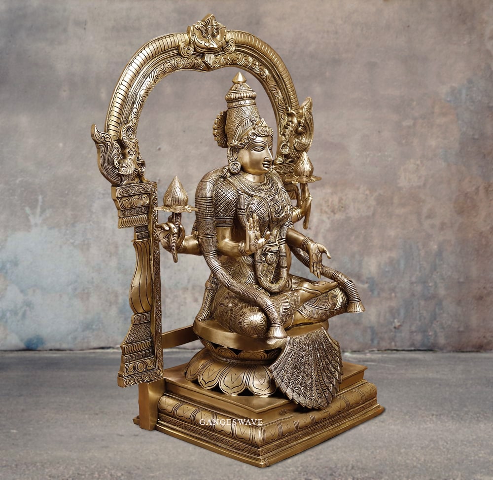 Unique_Brass_Lakshmi_Statue