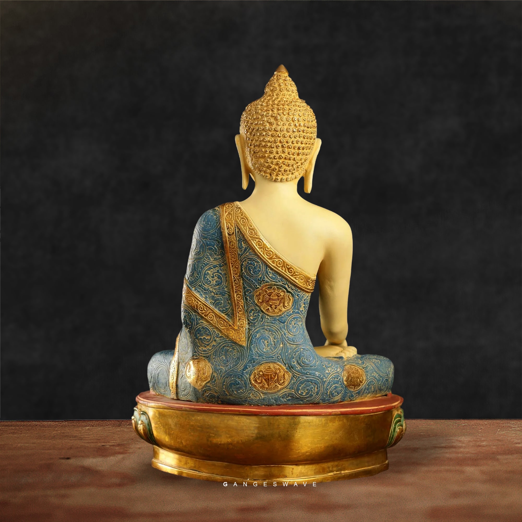 Handpainted Tibetian Buddha Brass Statue-22 inches - Image 3
