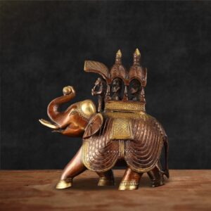 Artistic Brass Elephant Decor