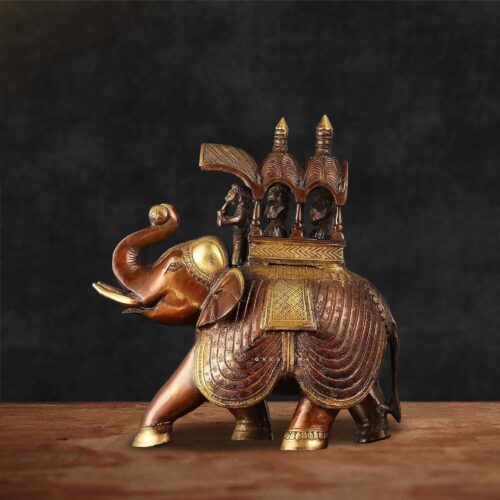 Artistic Brass Elephant Decor