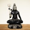 Antique Finished Black Shiva Statue