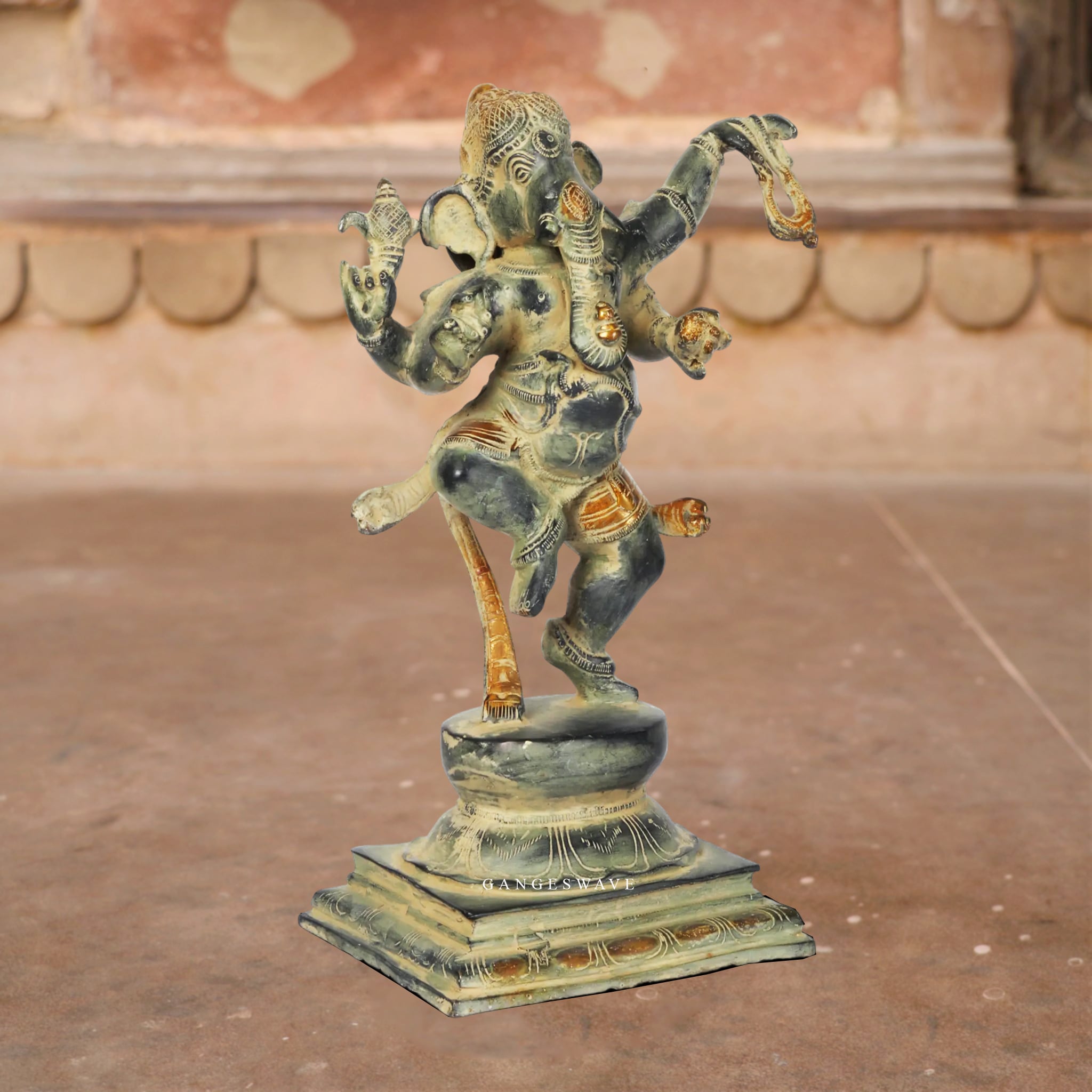 Vintage Finished Nritya Ganesh - Image 3