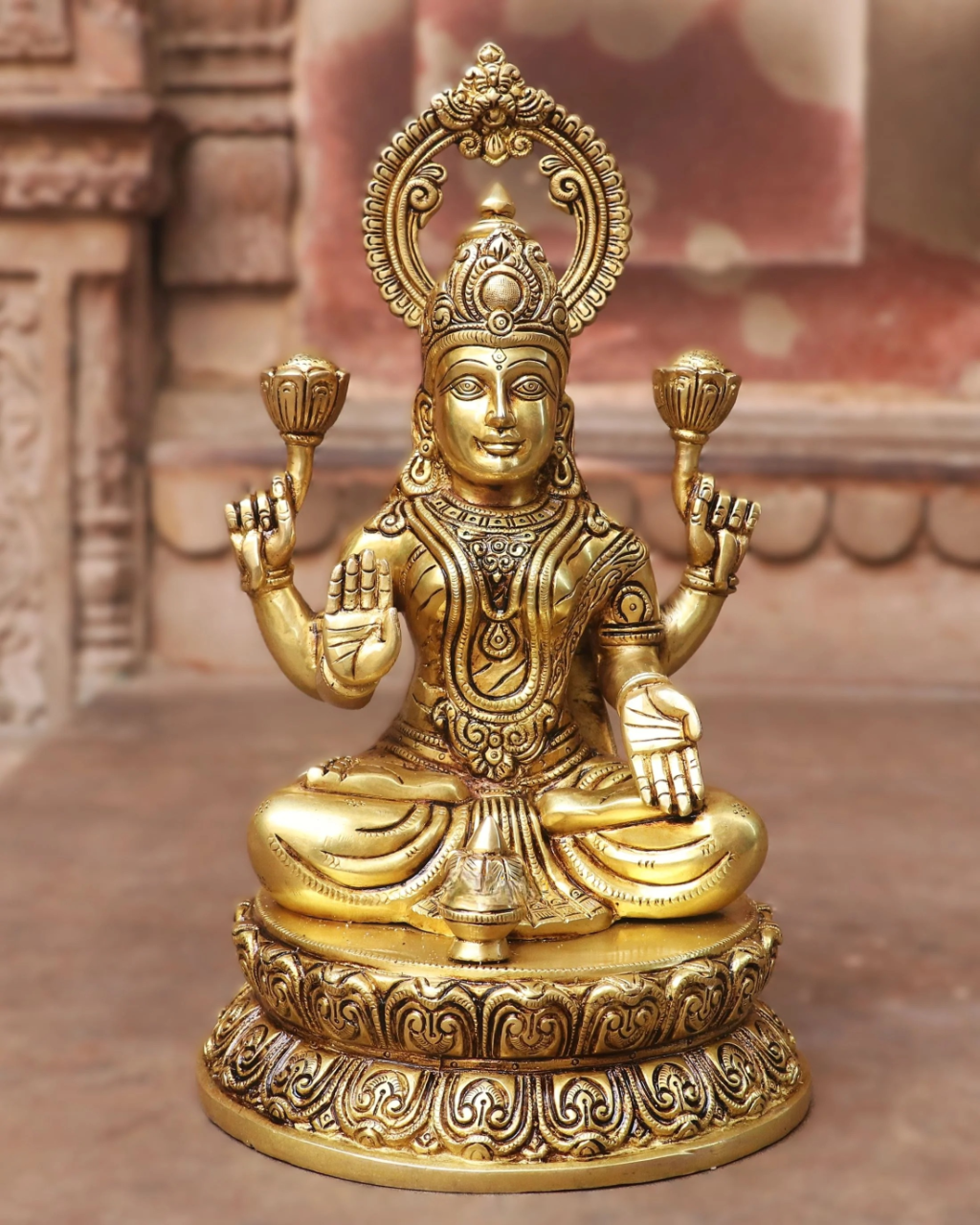 Lakshmi Brass Statue