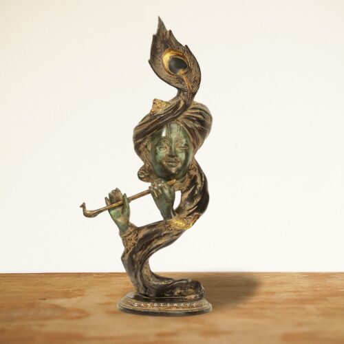 Brass Krishna Decor