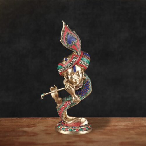 Brass Krishna Decor