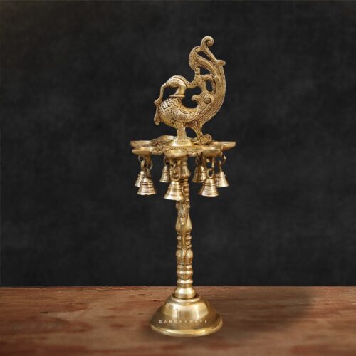 Brass Peacock Diya