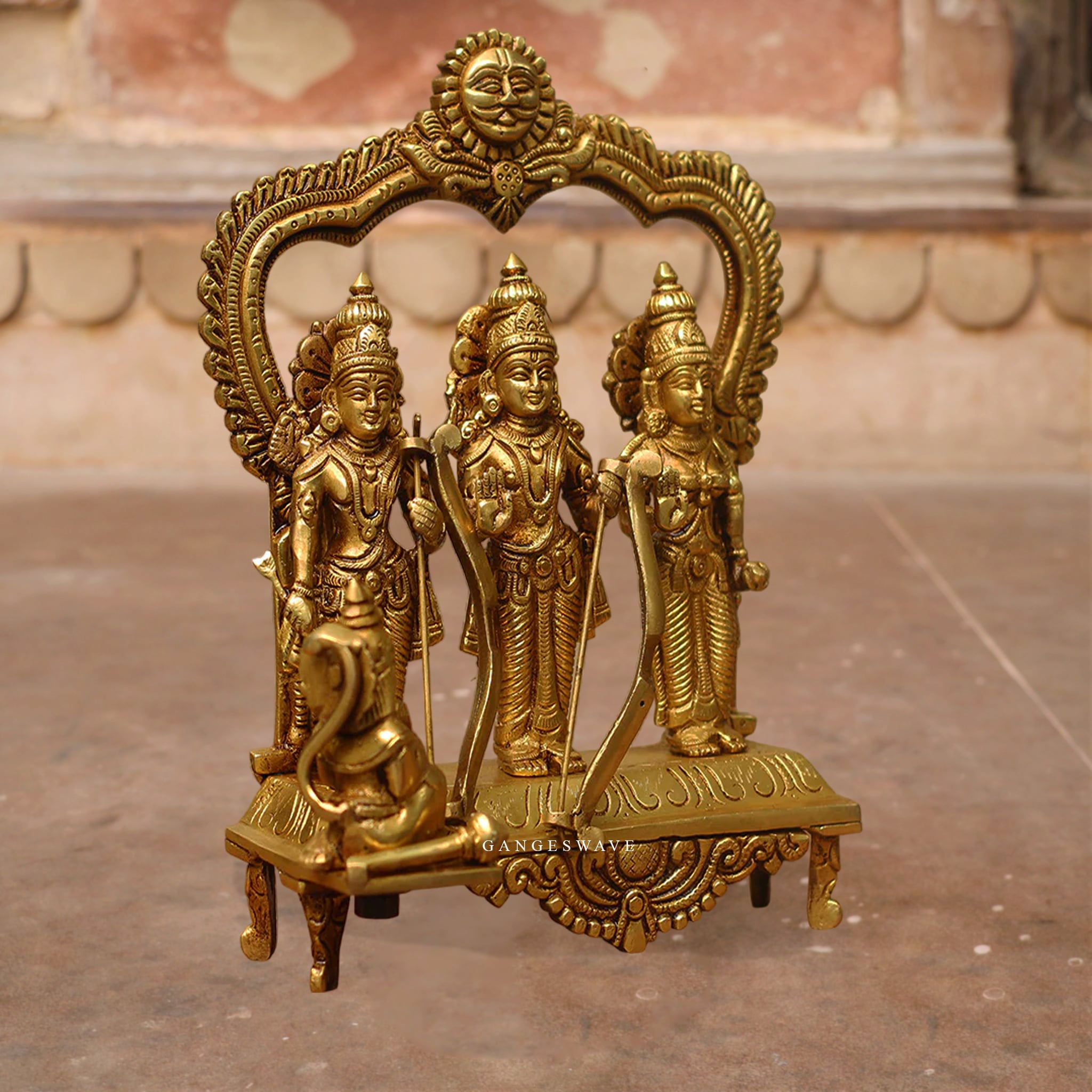 9" Ramdarbar Brass Statue - Image 4