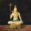 Handpainted Brass Shiva Statue